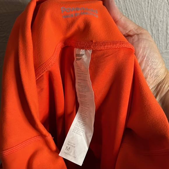 Fabletics Powerhold leggings with pockets in orange, pink, maroon size M - Picture 6 of 6